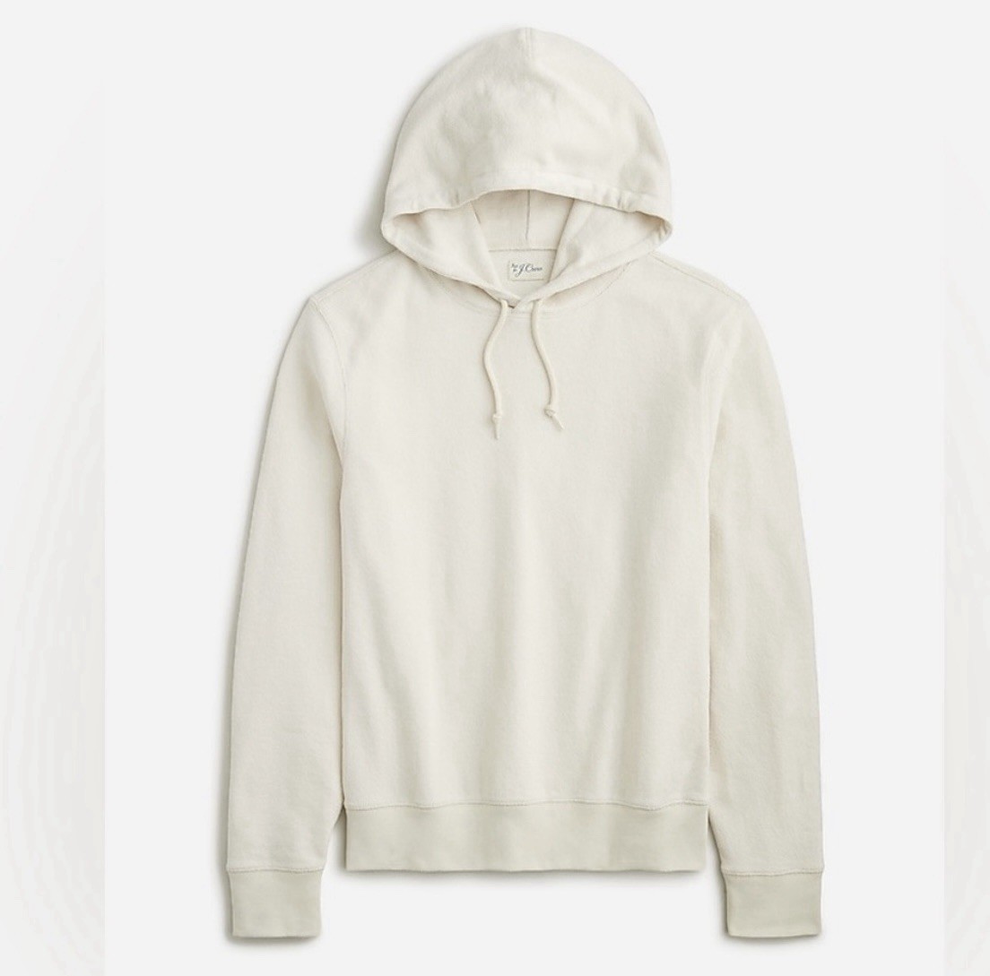 J. Crew Textured hooded sweater-tee in Bone Size M BZ311