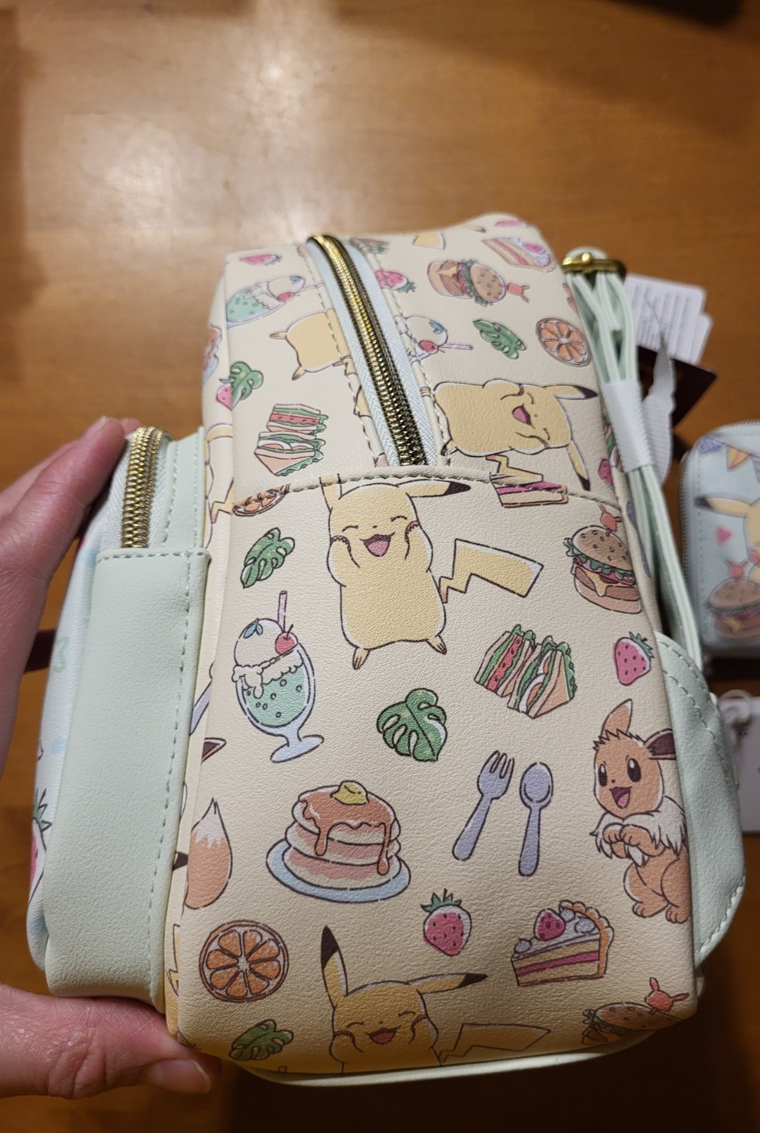 Pokemon Loungefly Pikachu Eevee Cafe Food Mini Backpack Bookbag