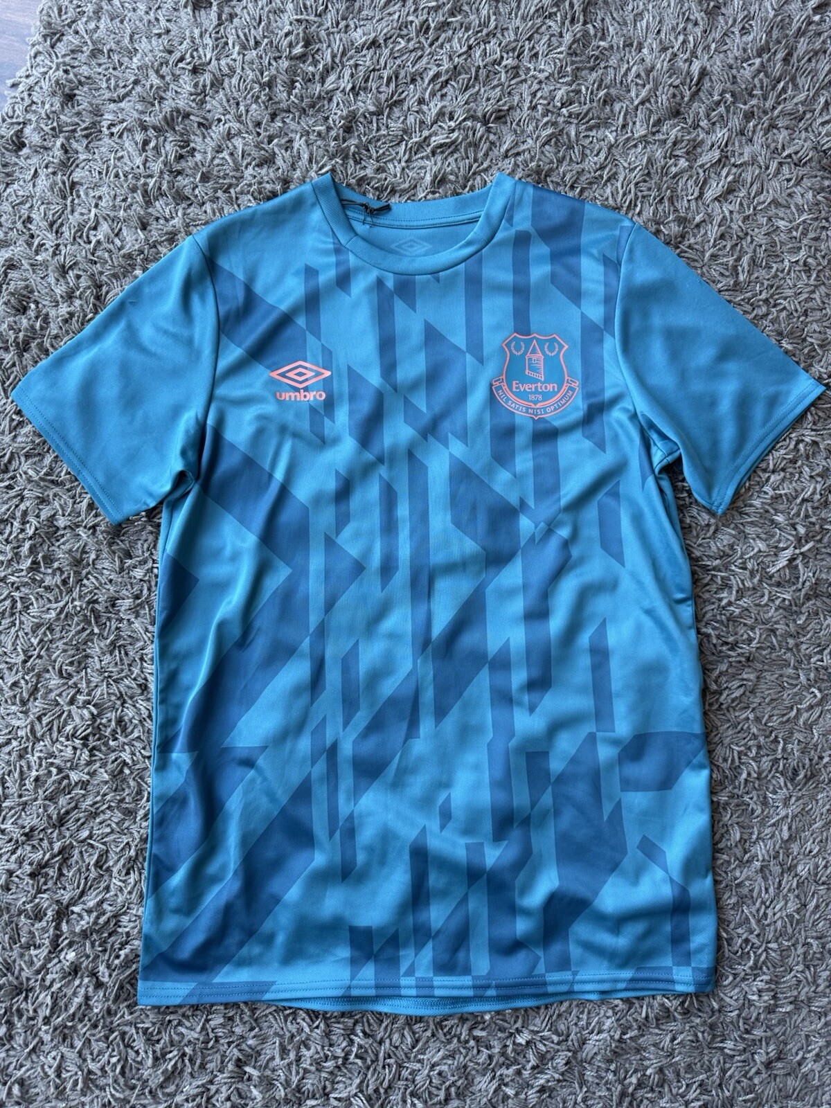 Not Applicable Umbro Everton Football Jersey Tee | Teal Blue | Size Small