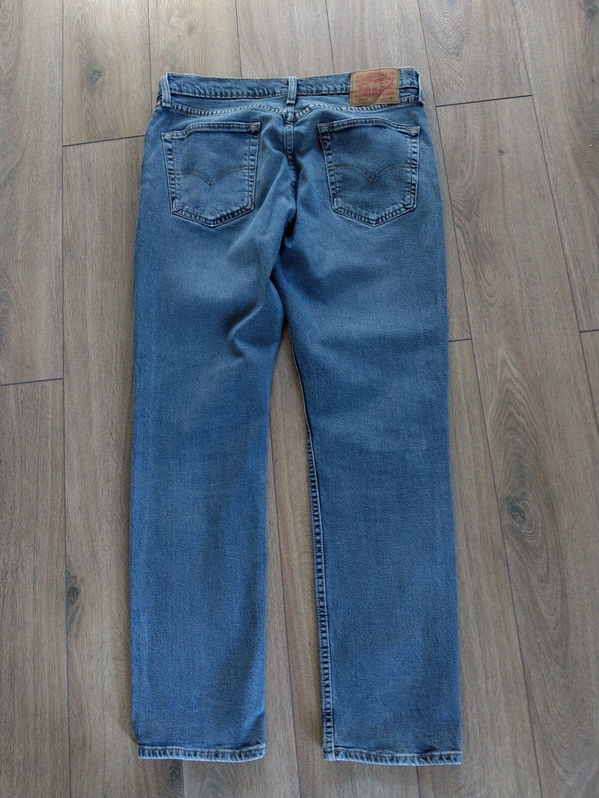 LEVI’S 511 Mens Jeans REGUAR Fit W36 L32 Stretch Stonewashed Denim Distressed