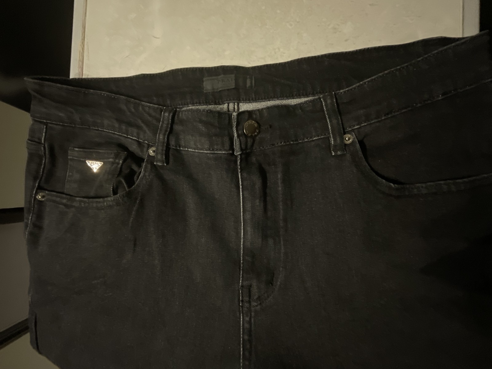 PRADA Five Pocket Denim Jeans Straight Leg Men’s Size 38 Made In Italy