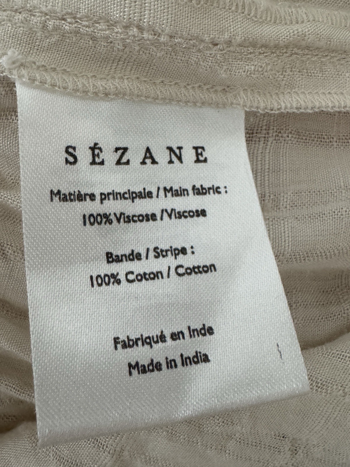 sezane marisa top size 34 US 2 bow ties