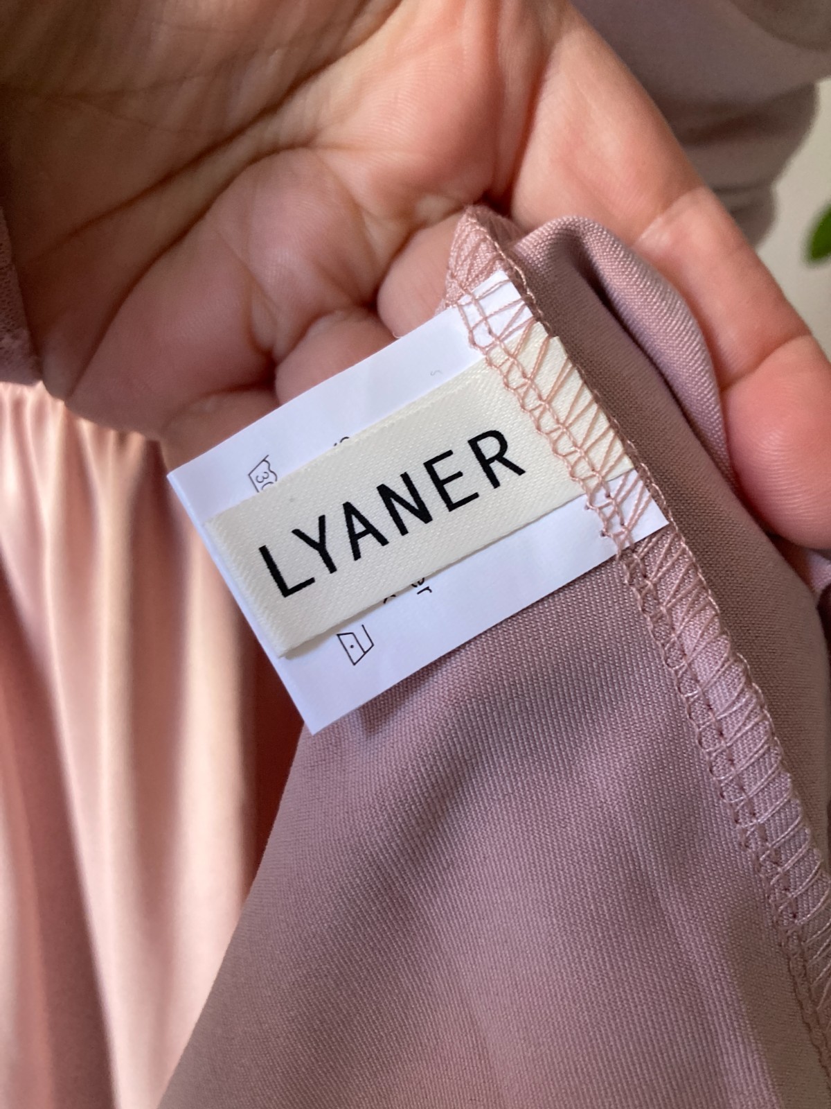 Lyaner Maxi Dress Womens Medium One Shoulder Ruched Powder Pink Front Slit