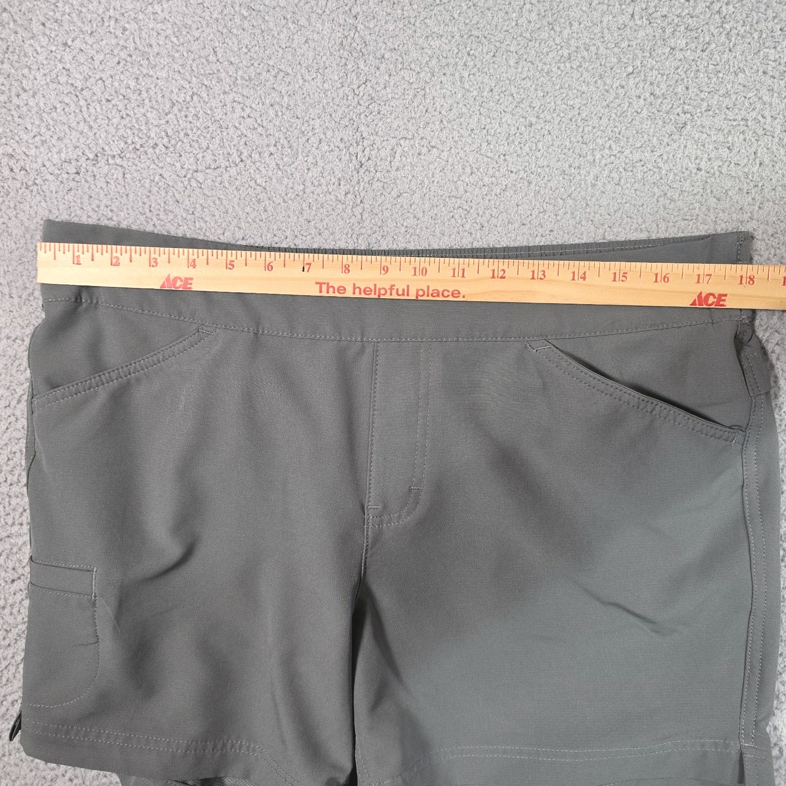 Dickies Cooling Temp IQ Cargo Shorts 12 Gray Stretch Utility Performance Golf