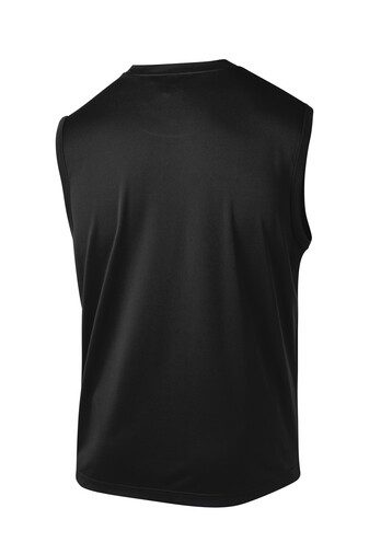 Sport Tek Sleeveless Posi Charge Competitor T Shirt Black True Royal ST352