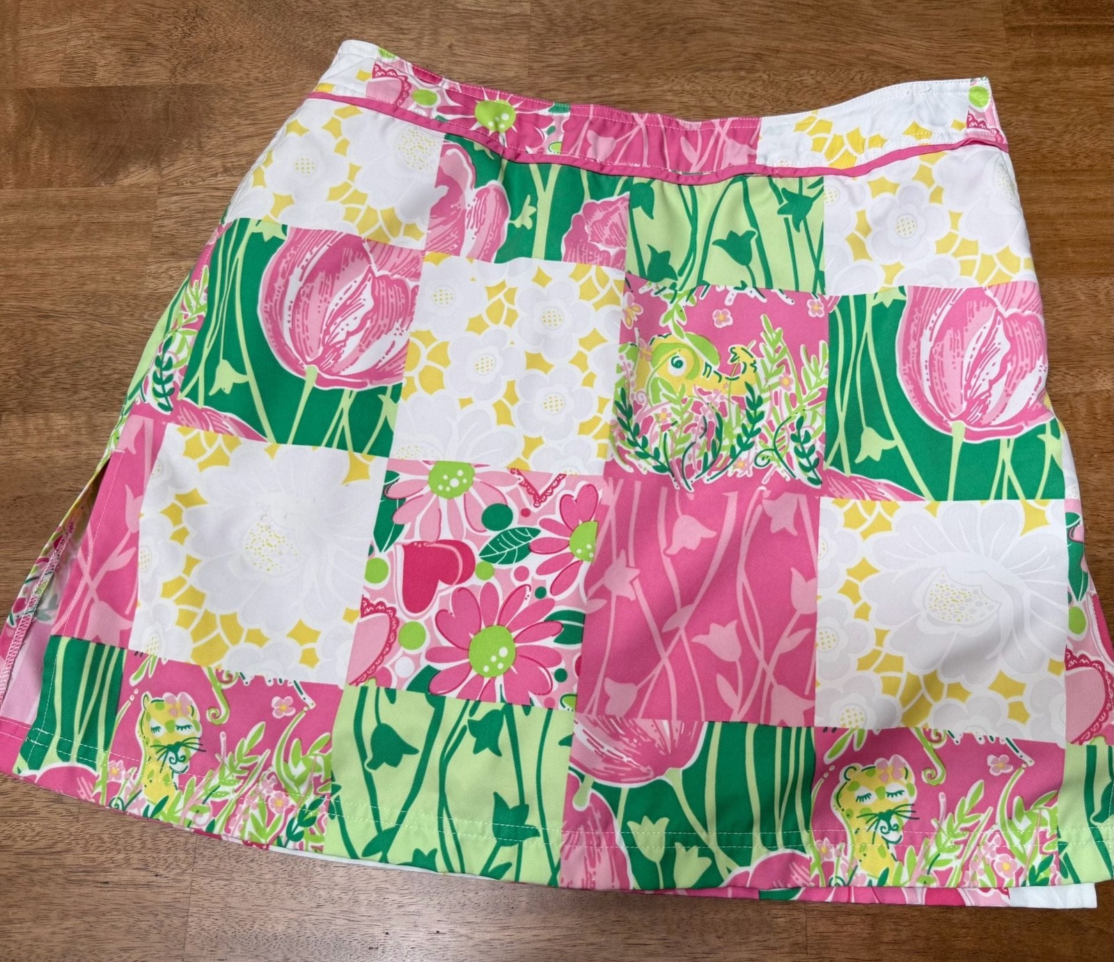 Lilly Pulitzer Patchwork Floral Print Skort Size 10