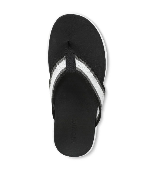 VIONIC Beach Indigo Toe Post Sandal, Black Multi