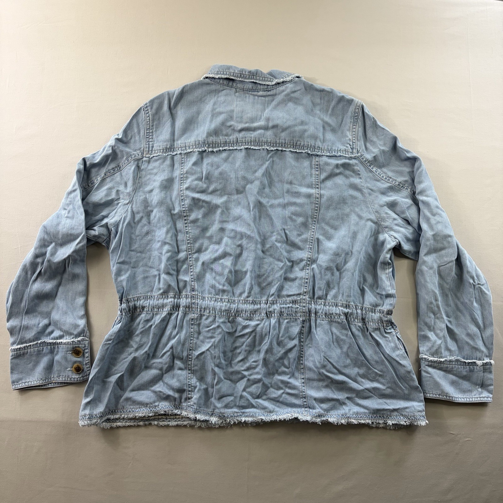 Tommy Bahama Chambray O’Lei Linen-Blend Utility Jacket Sz XL NWT