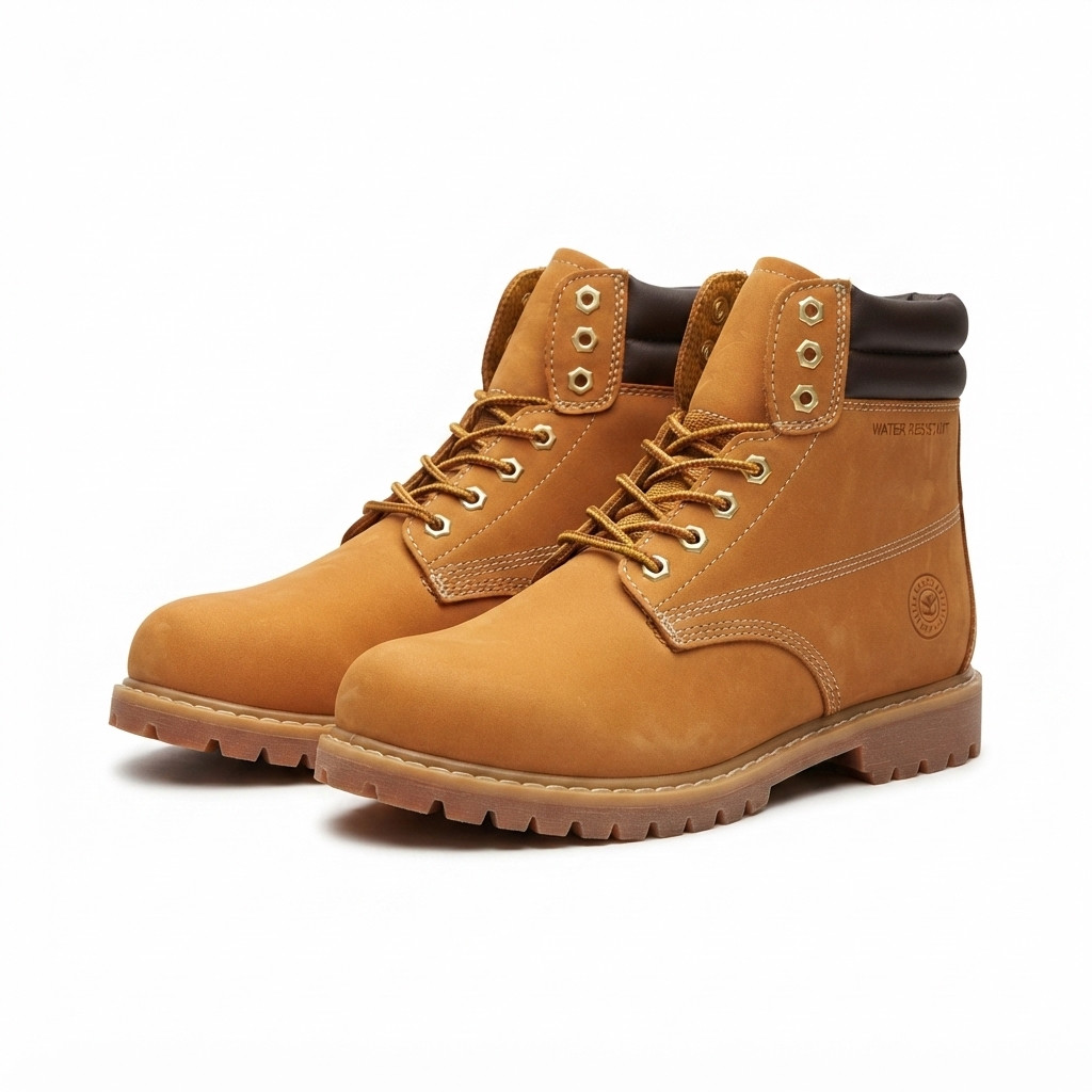 8601 Men’s work boots for men non slip rubber water resistant construction
