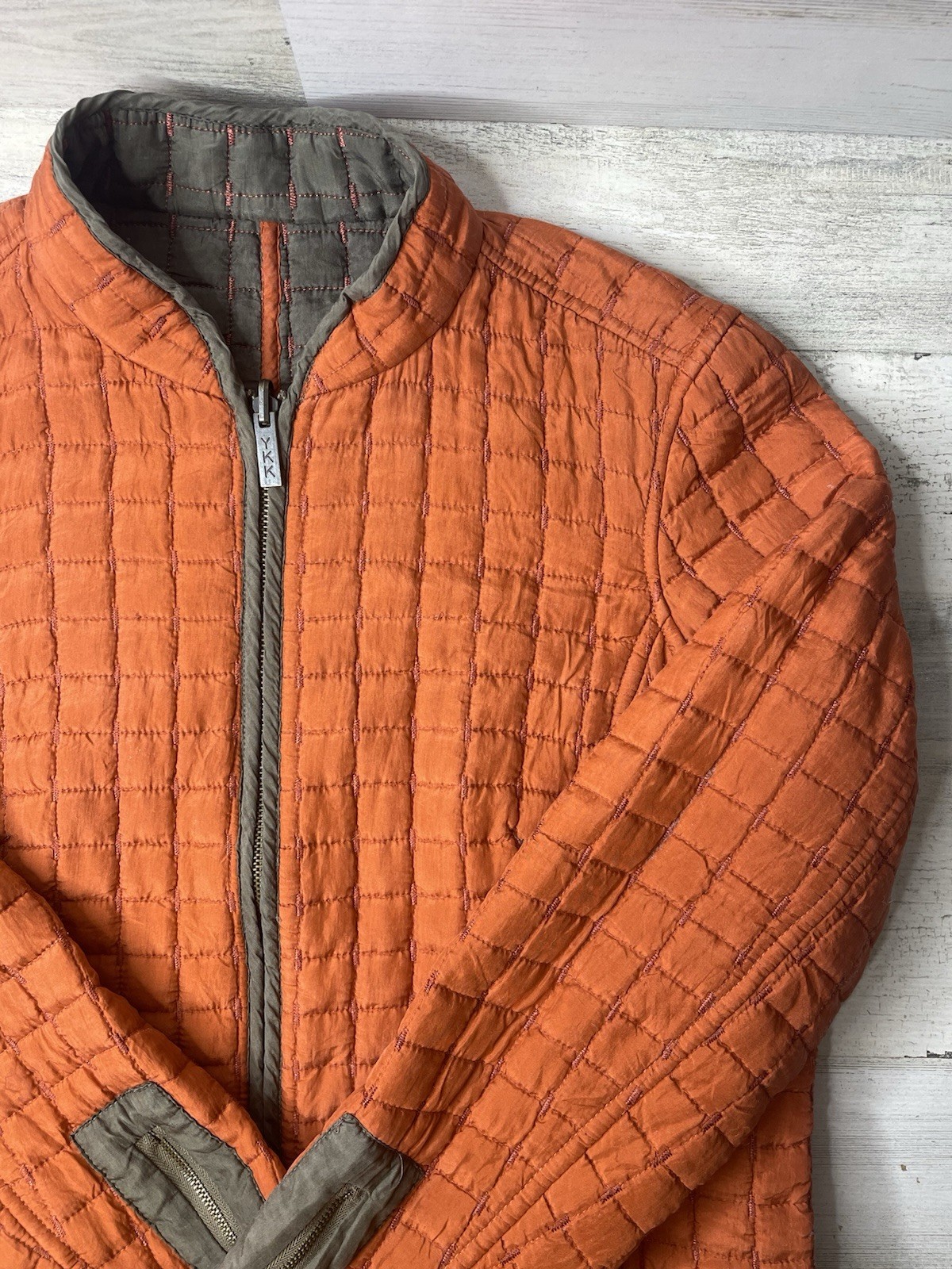 Oleg Cassini 100% Reversible Quilted Jacket Lightweight Women’s Size: M GUC