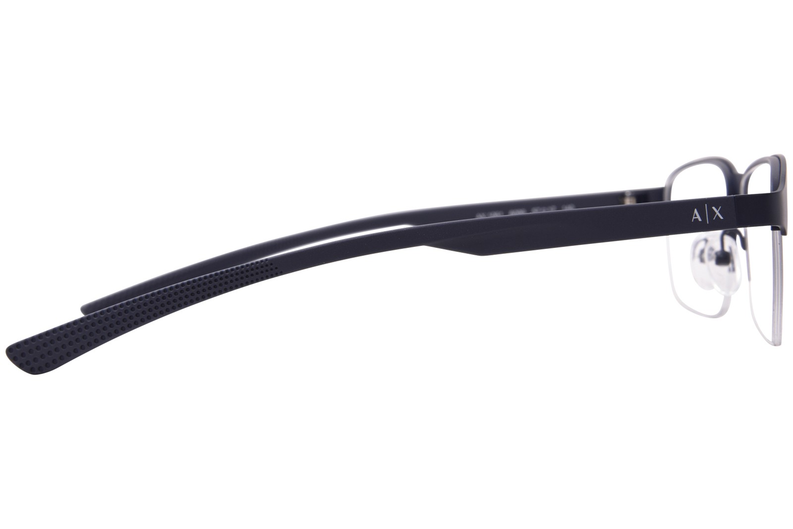 Armani Exchange AX1061 6099 Eyeglasses Frame Men’s Matte Blue Semi Rim 57mm