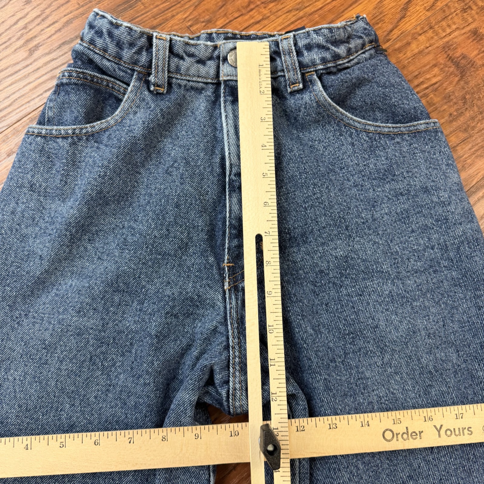 VINTAGE GAP Jeans Womens 10 Straight Leg High Rise Denim 90s Made in USA 20×32