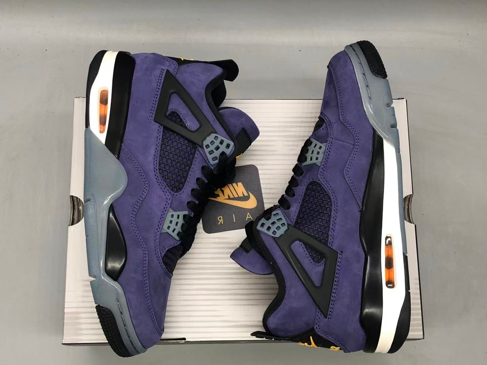 Jordan 4 Imperial Purple “Lakers” Retro Basketball Shoes Men’s Mid Top