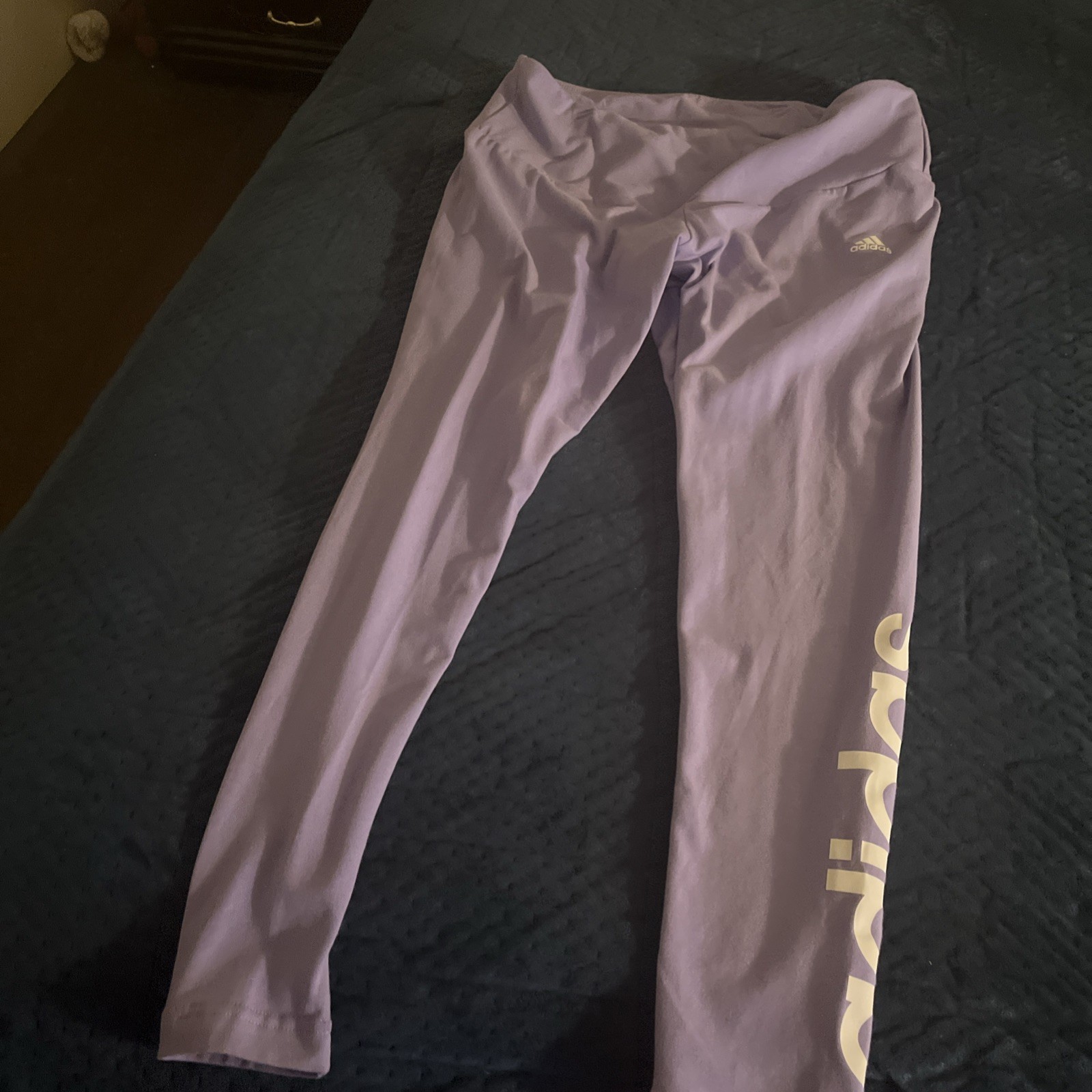 Great adidas size 2X lavender purple athletic leggings pants women plus NWT