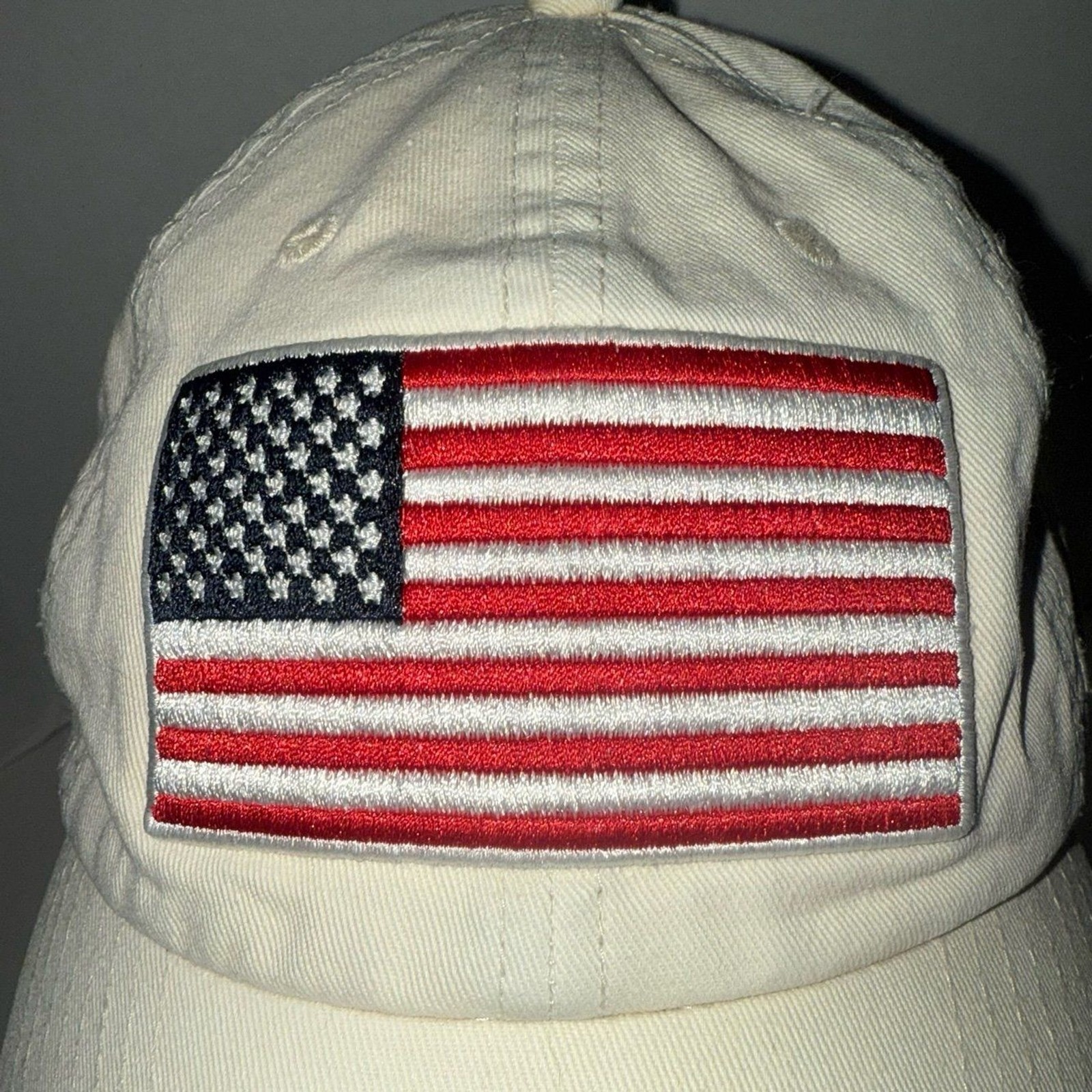 ’47 Brand OHT Operation Hat Trick Tan American Flag Hat Veterans United Cleanup