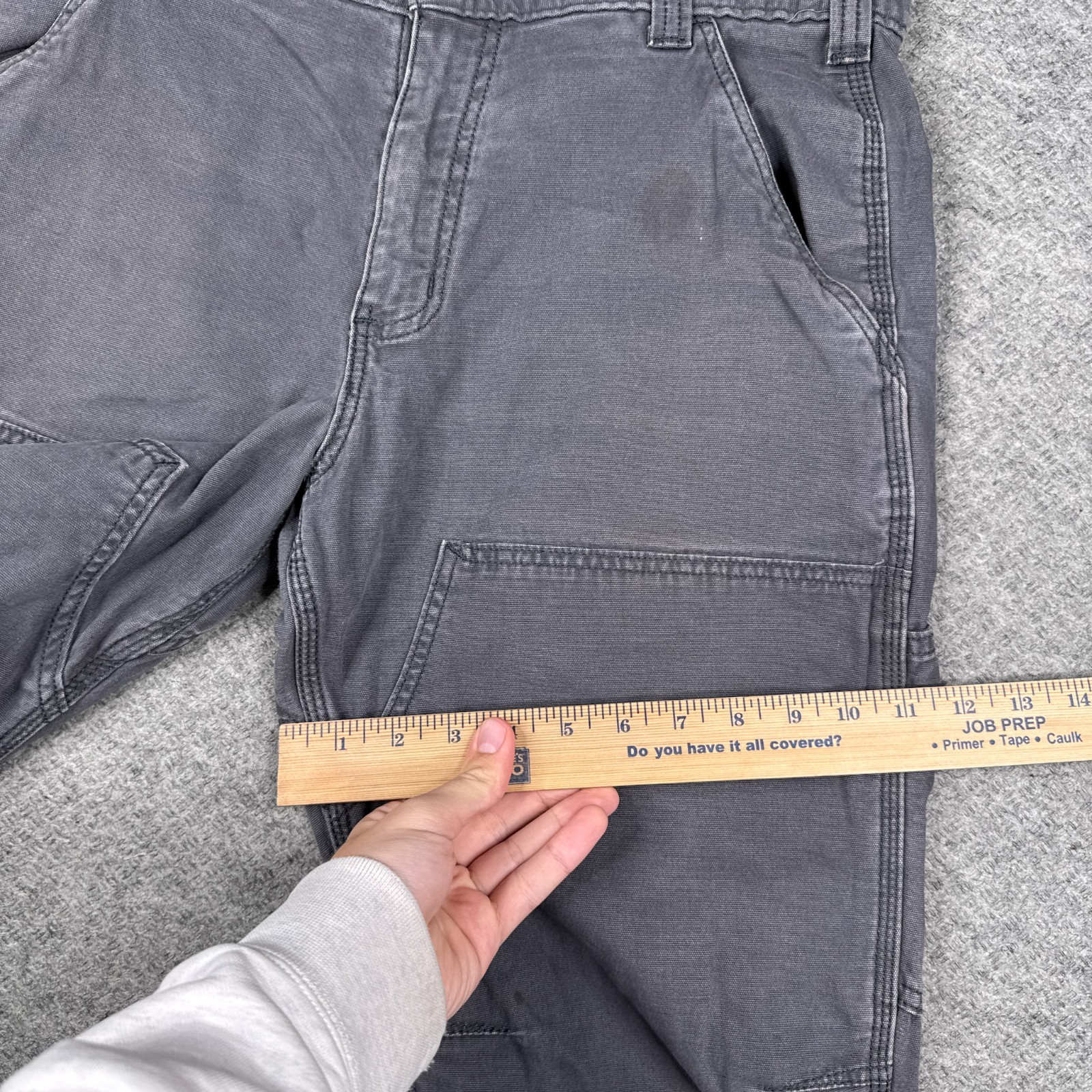 Vintage Carhartt Pants Mens 32×30 Grey Double Knee Work Canvas 102802-029