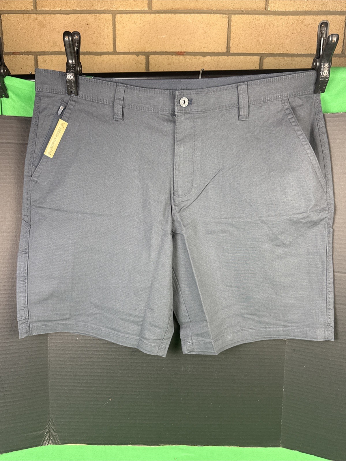 Weatherproof Men’s Utility Shorts Size 36 Charcoal