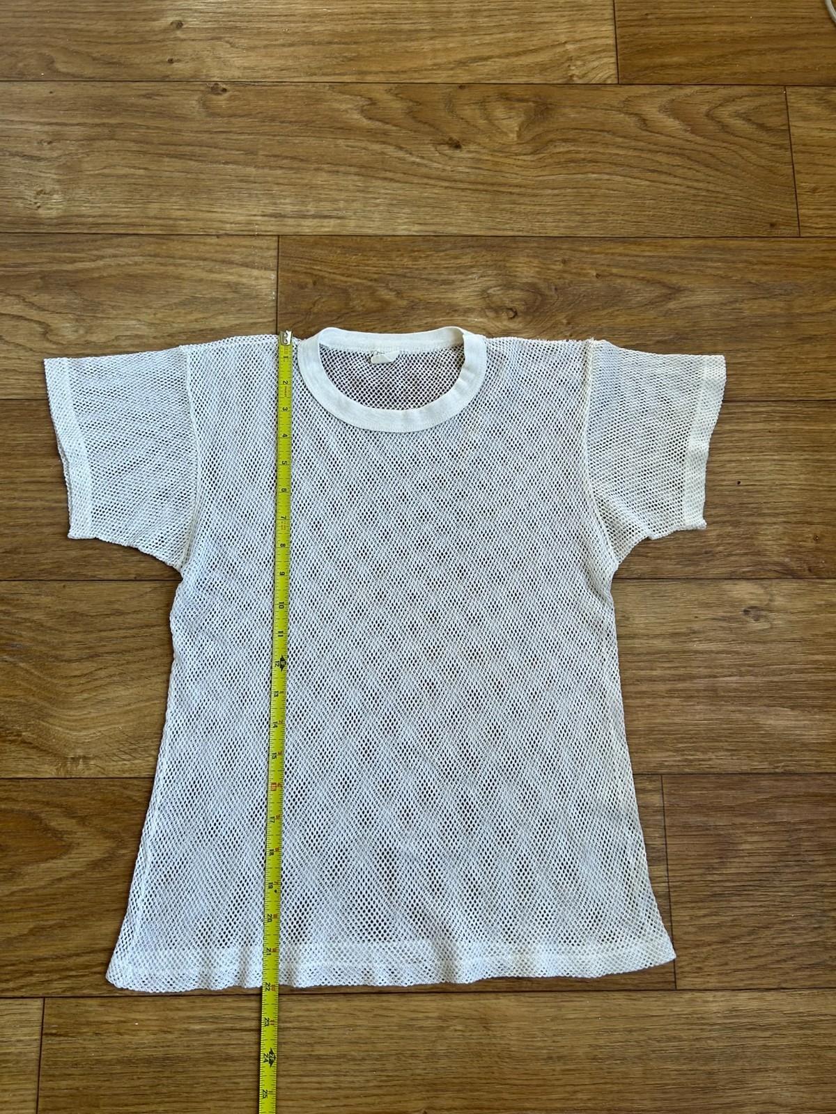 Vintage 60’s BVD tshirt mesh small true vtg