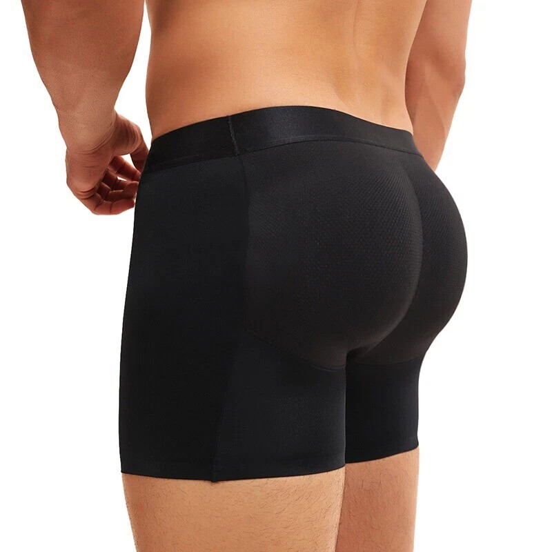Men’s Butt Lifter Padded Underwear Boxer Briefs Hip Enhance Shorts Shapewear New