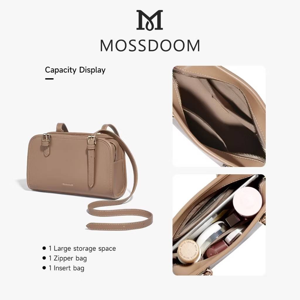 MOSSDOOM Renee Shoulder Bag Simple Bag Women Compact Stylish High Capacity