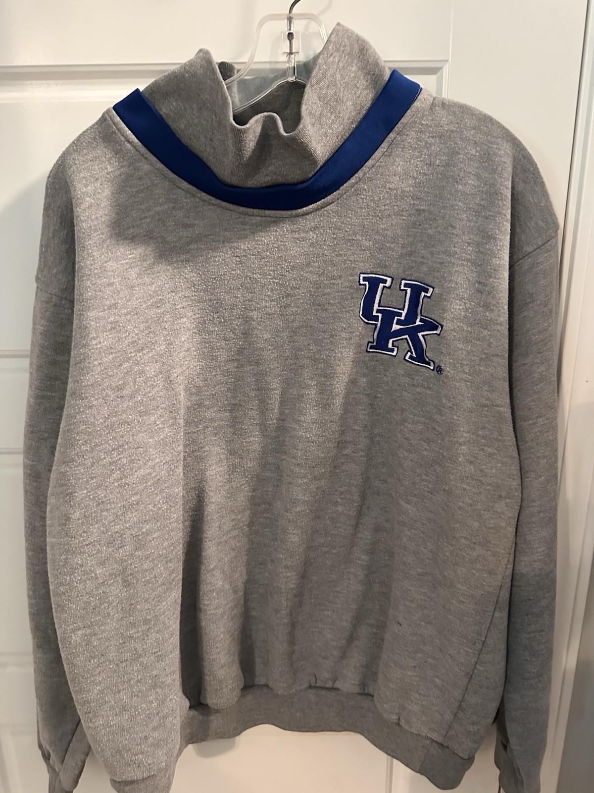 Vintage Genuine Stuff Collegiate University Of Kentucky Mock Neck Sweatshirt M