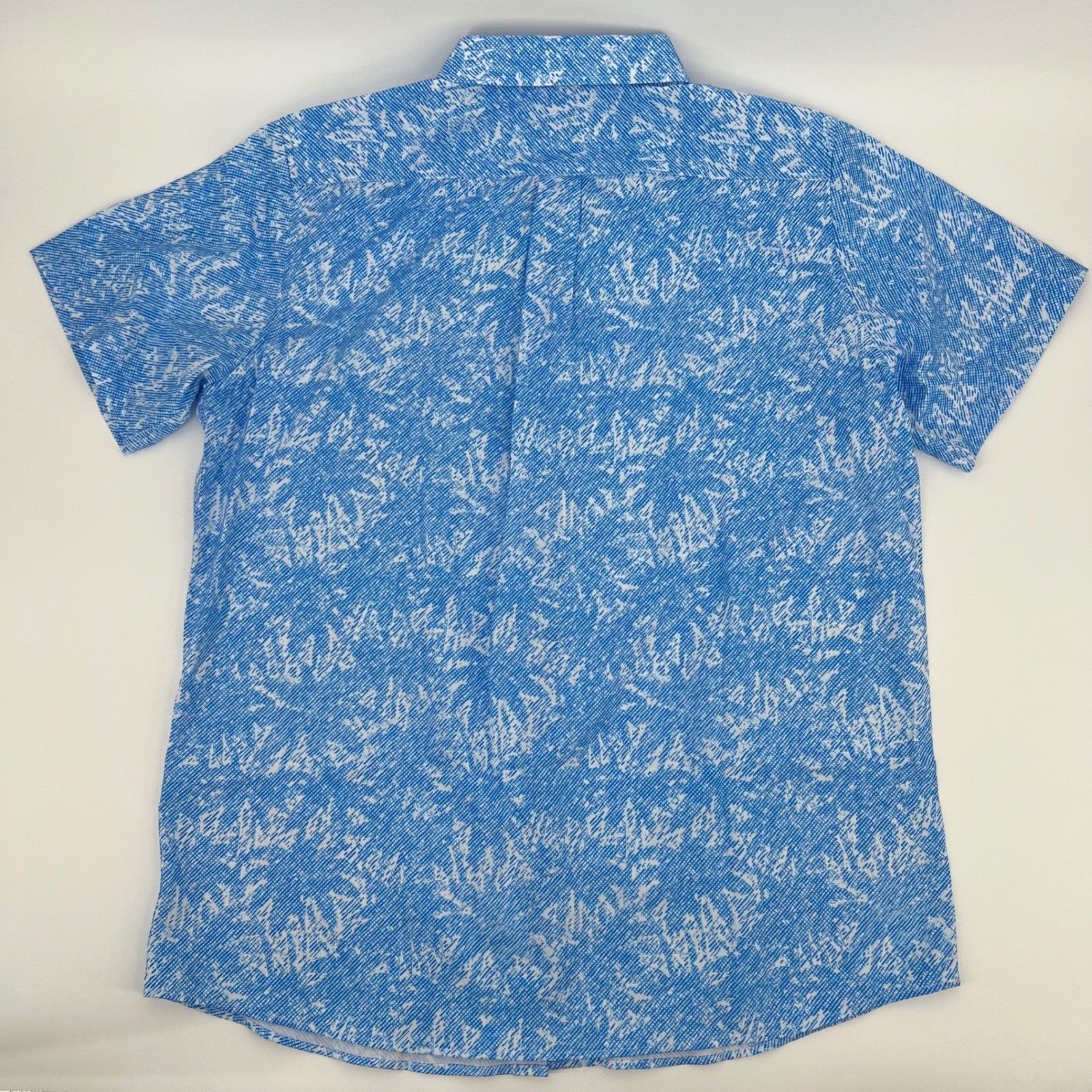 NEW Southern Lure SS Convo Visual Shade Blue White Pattern Shirt Mens Large