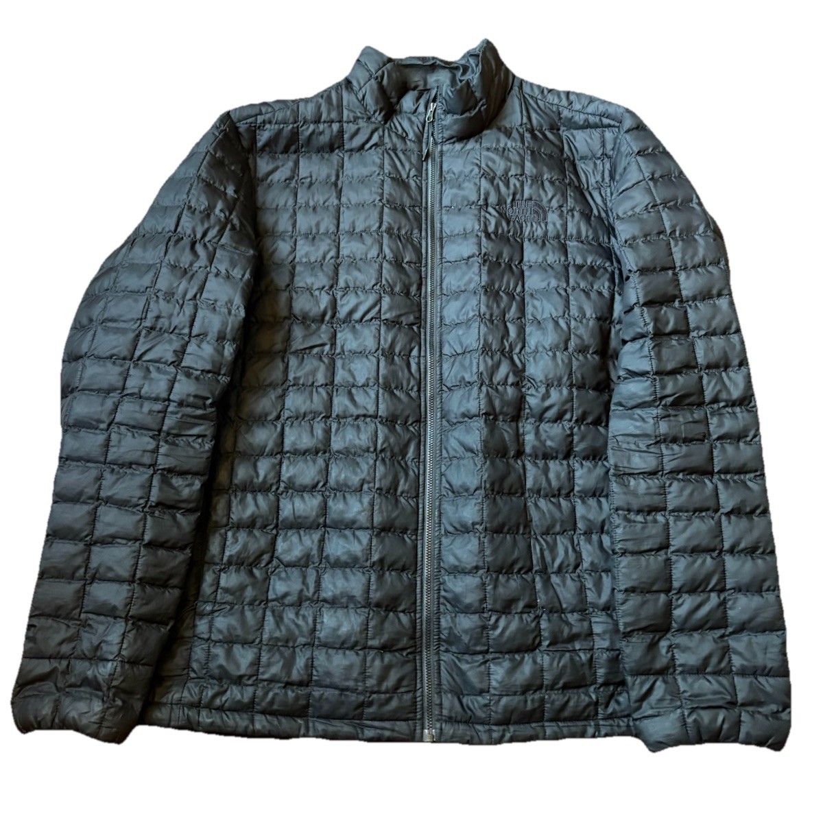 North Face Thermoball Puffer Jacket XL Black Quilted Full Zip Preppy Outdoor Men