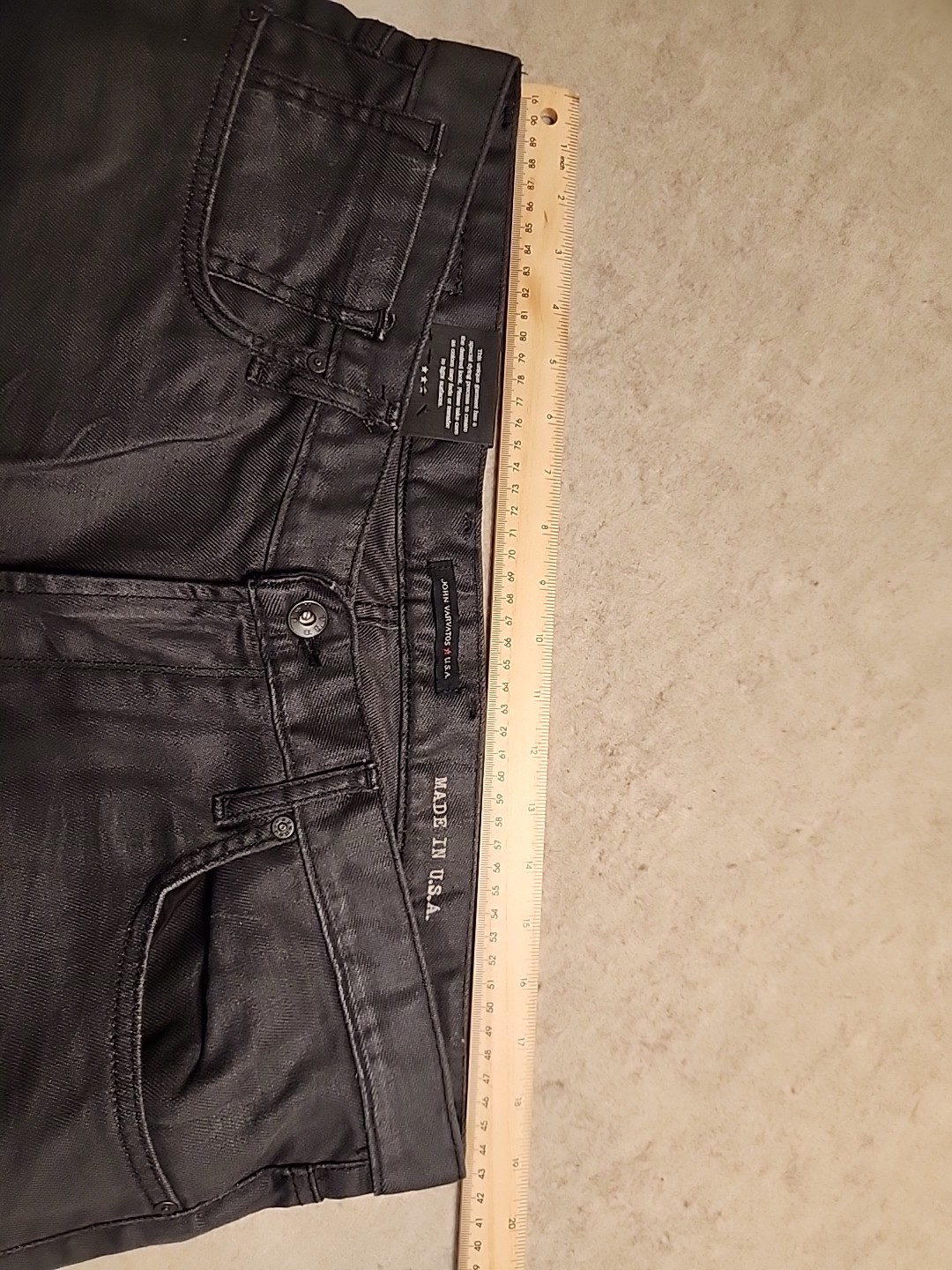 John Varvatos USA Men’s Bowery Slim Straight Jeans 38×27 NEW $228 J306Q3B-AOIE