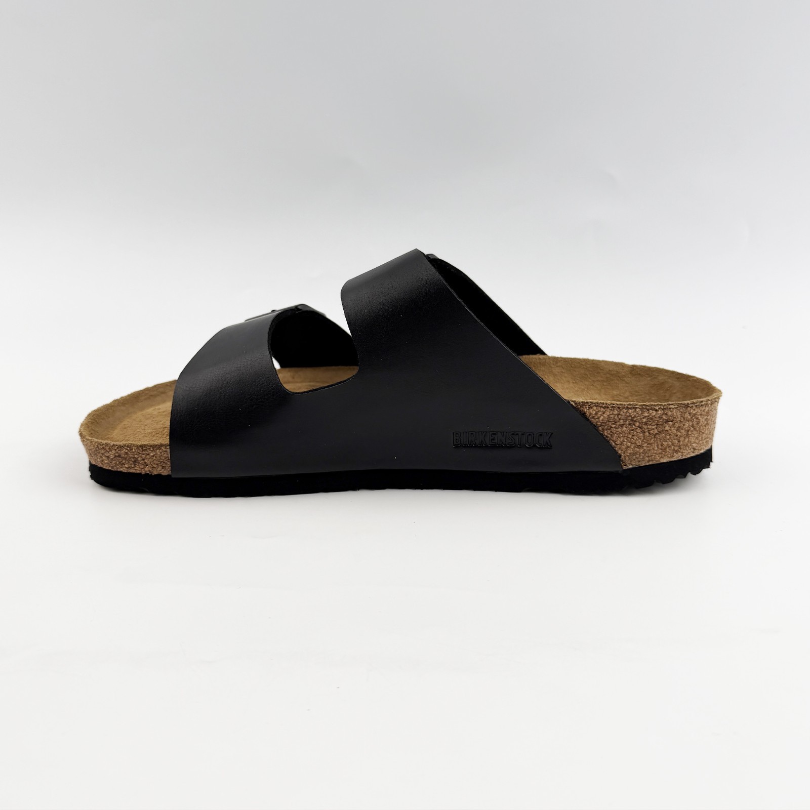 Birkenstock Arizona Black Soft Footbed Birko-Flor Leather Unisex Casual Sandals