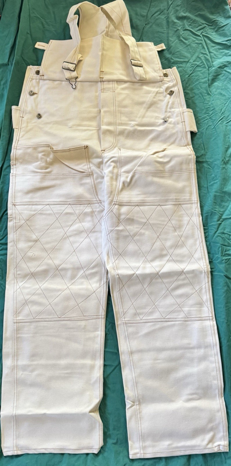 Vintage Ben Davis Overalls Mens Carpenter USA Natural Color 40×32 New Old Stock