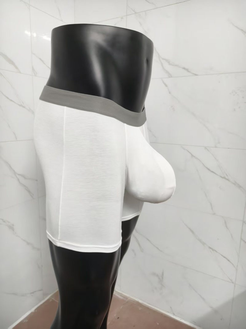 Mens Large Spacious Pouch Long Boxer Trunks Underwear Comfort Soft Shorts Pants
