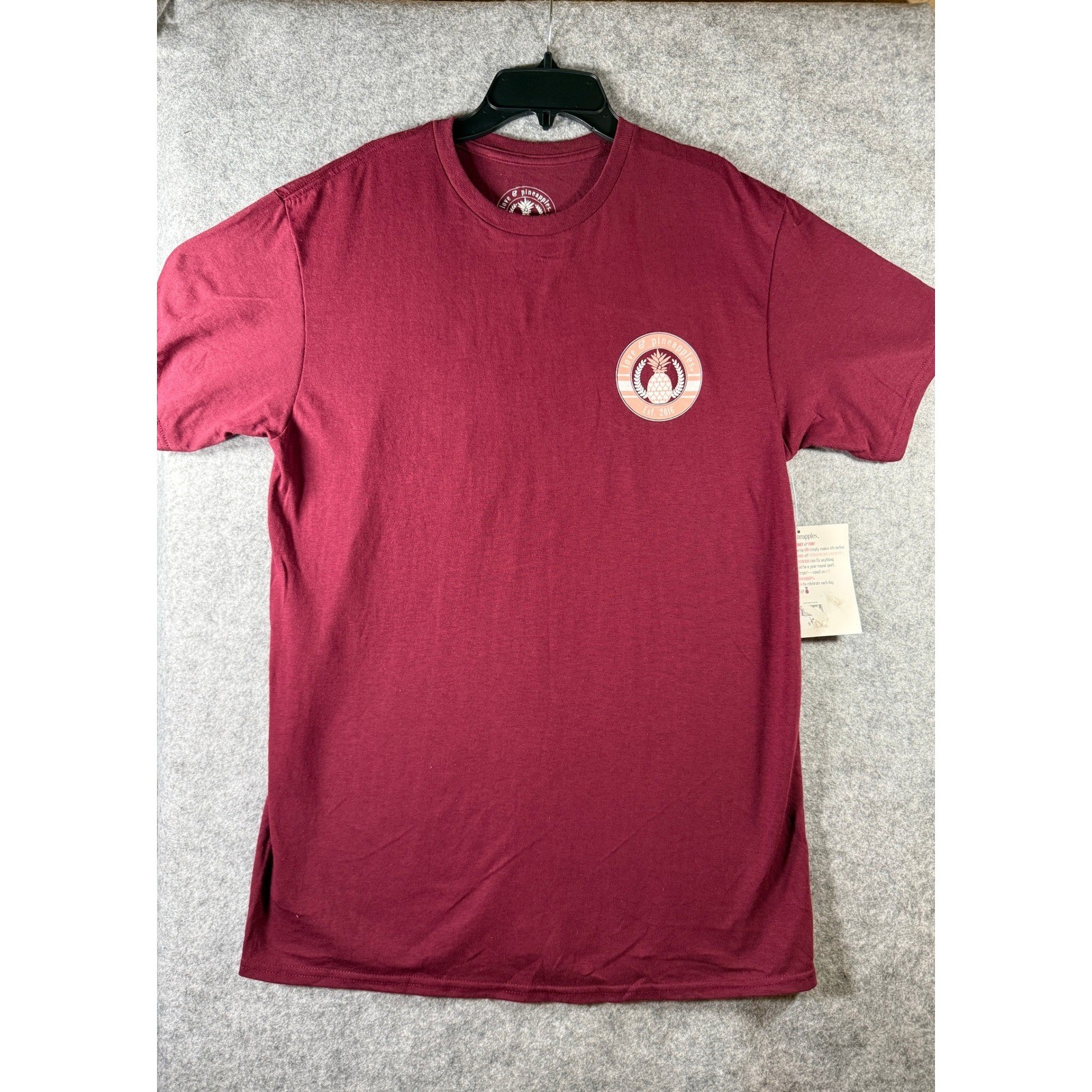 NWT Love & Pineapples Womens Part Huntress Part Girl Boss – T-Shirt Maroon L