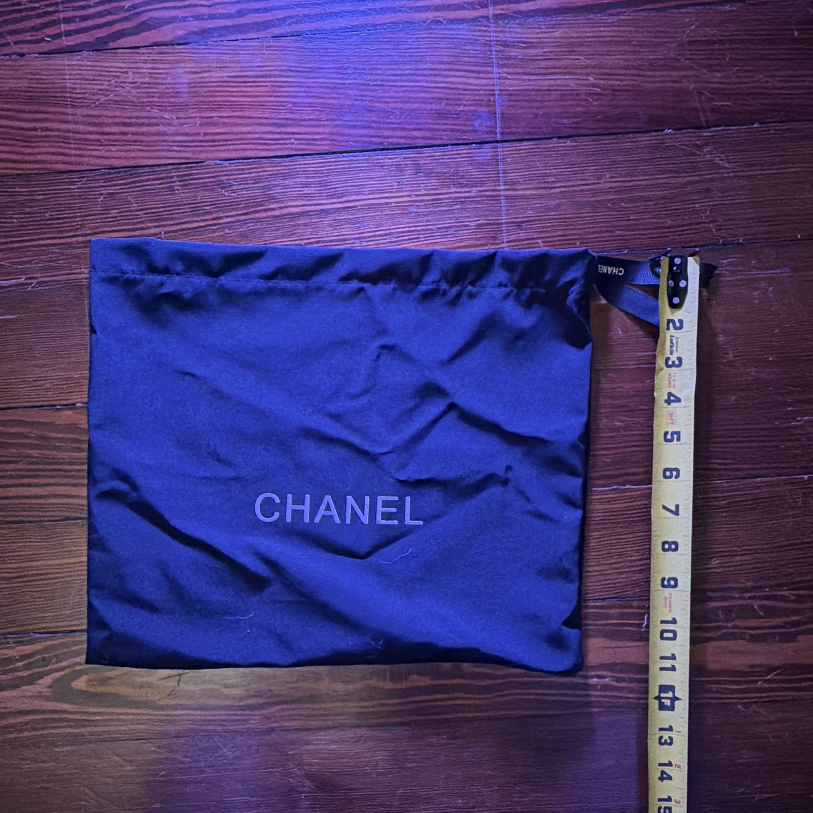 CHANEL Black Logo Drawstring Dustbag Storage Pouch for Women, 1 Piece