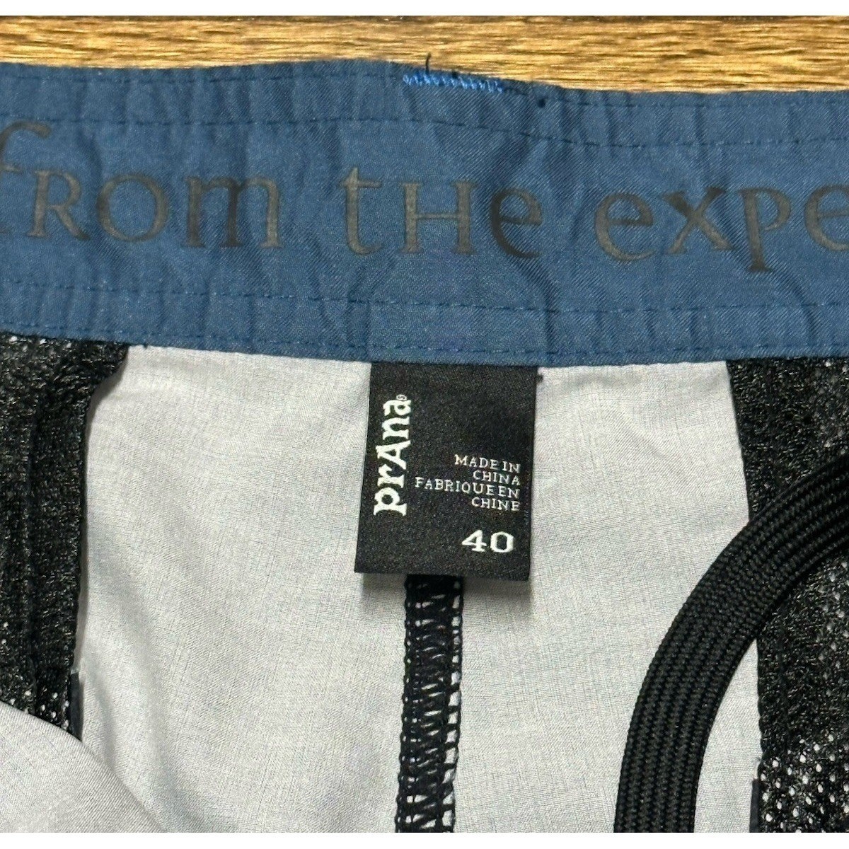 Prana Ansa Men’s Blue Striped Stretch Quick Dry Outdoor Hybrid Shorts Sz 40