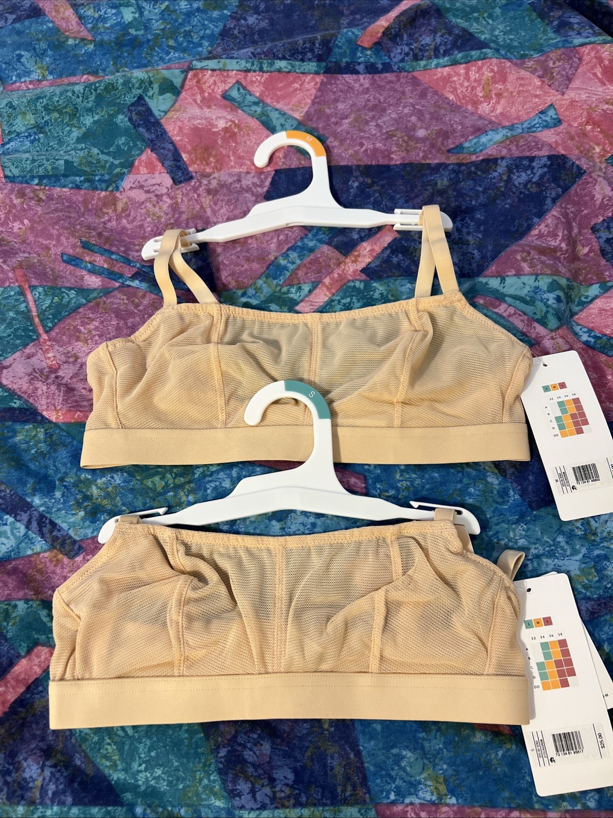 Bra, size S, M. Brand: All. You. Lively. 77% nylon, 23% spandex.