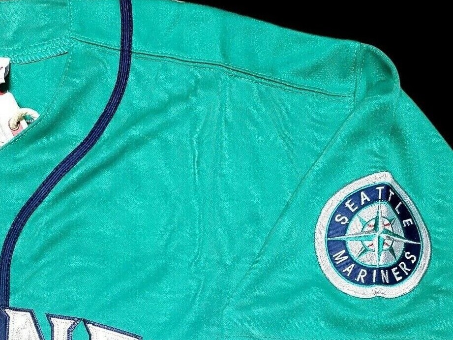 Ken Griffey Jr Seattle Mariners 1995 Alternate Men’s Button-Up Baseball Jersey