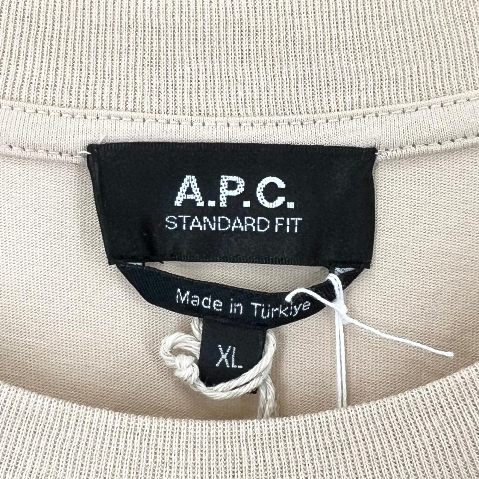 A.P.C. Standard Grand VPC Plain Short sleeve T-shirt beige mens XL【used】