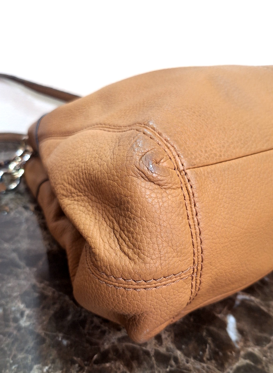 Coach F28997 British Tan Lexy Triple Compartment Shoulder Bag
