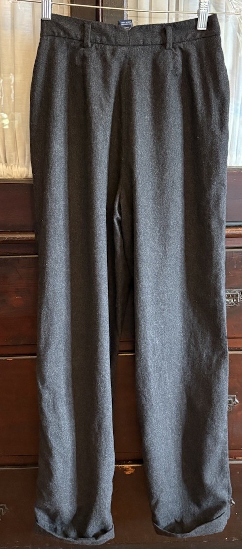 Vintage 1990s Ralph Lauren Women’s Gray 90%Wool 10% Cashmere Straight Pants 0