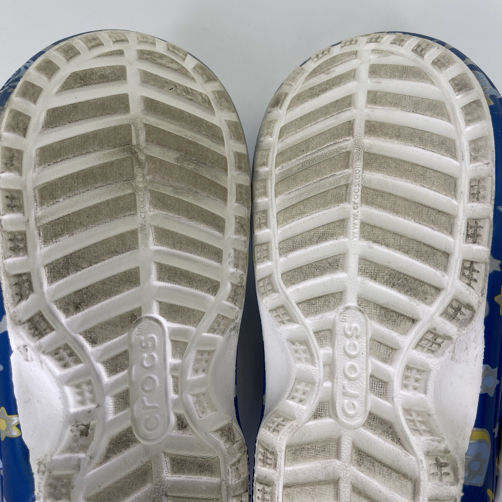 Crocs Classic Lined Holiday Clog Hanukkah Menorah Blue Star Sz Mens 6 Womens 8