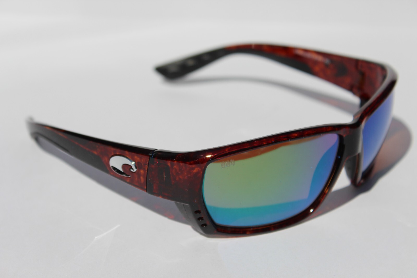 COSTA DEL MAR Tuna Alley POLARIZED Sunglasses Tortoise/Green Mirror 580G NEW