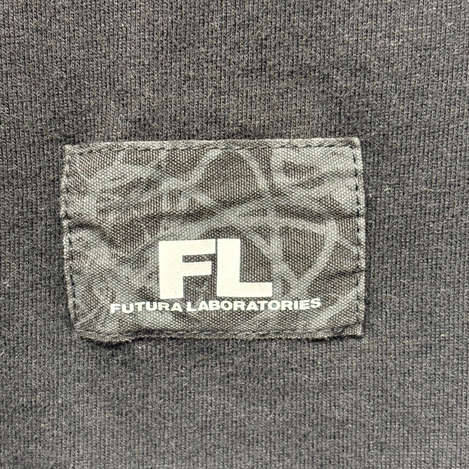 Futura Laboratories Long Sleeve Shirt Mens L Black Good Graphic Logo FL Tee