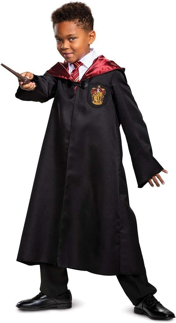 Harry Potter Gryffindor Kids Costume 3PCS Set Robe Tie Scarf Wizard Dress-Up