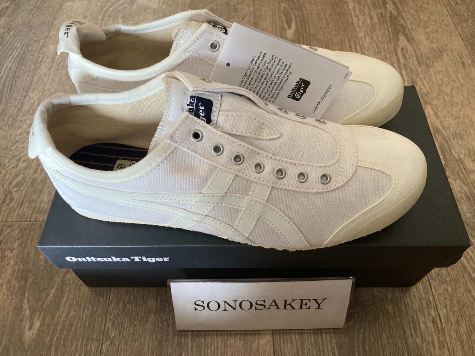 Onitsuka Tiger MEXICO 66 SLIP-ON 1183C141 100 WHITE/WHITE New in Box from Japan