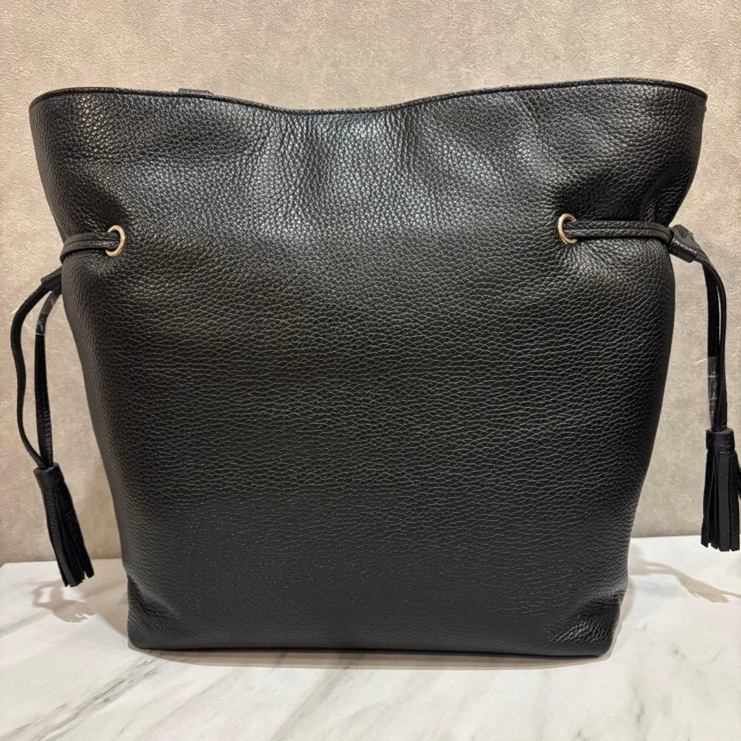 Excellent Condition COACH Andy Tote Shoulder Bag CA200 Leather Black