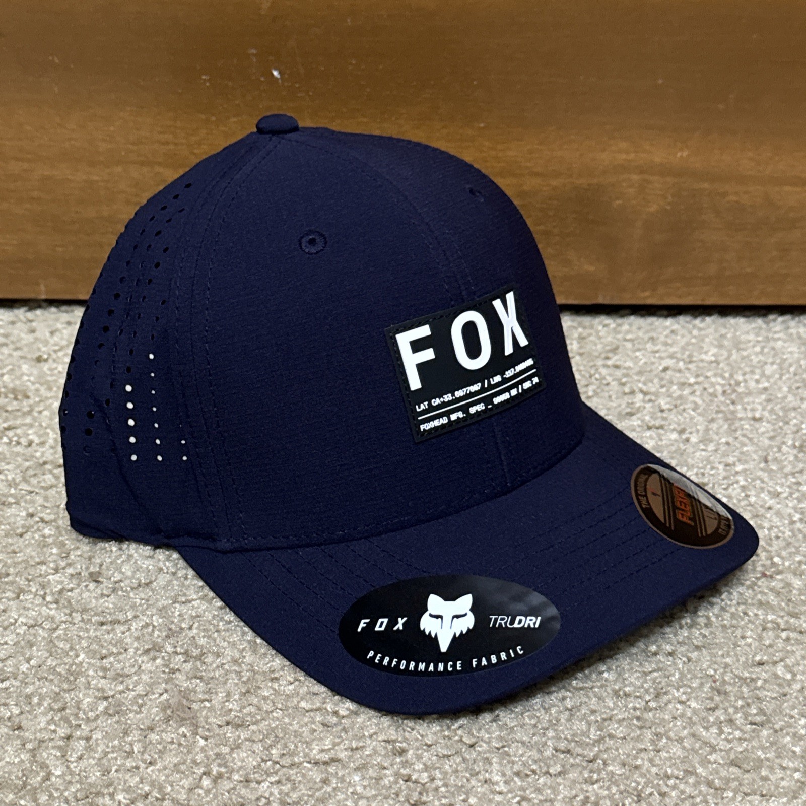 Fox Racing Honda Non Stop Tech Flexfit Midnight Navy Hat Cap Men’s Size L/XL
