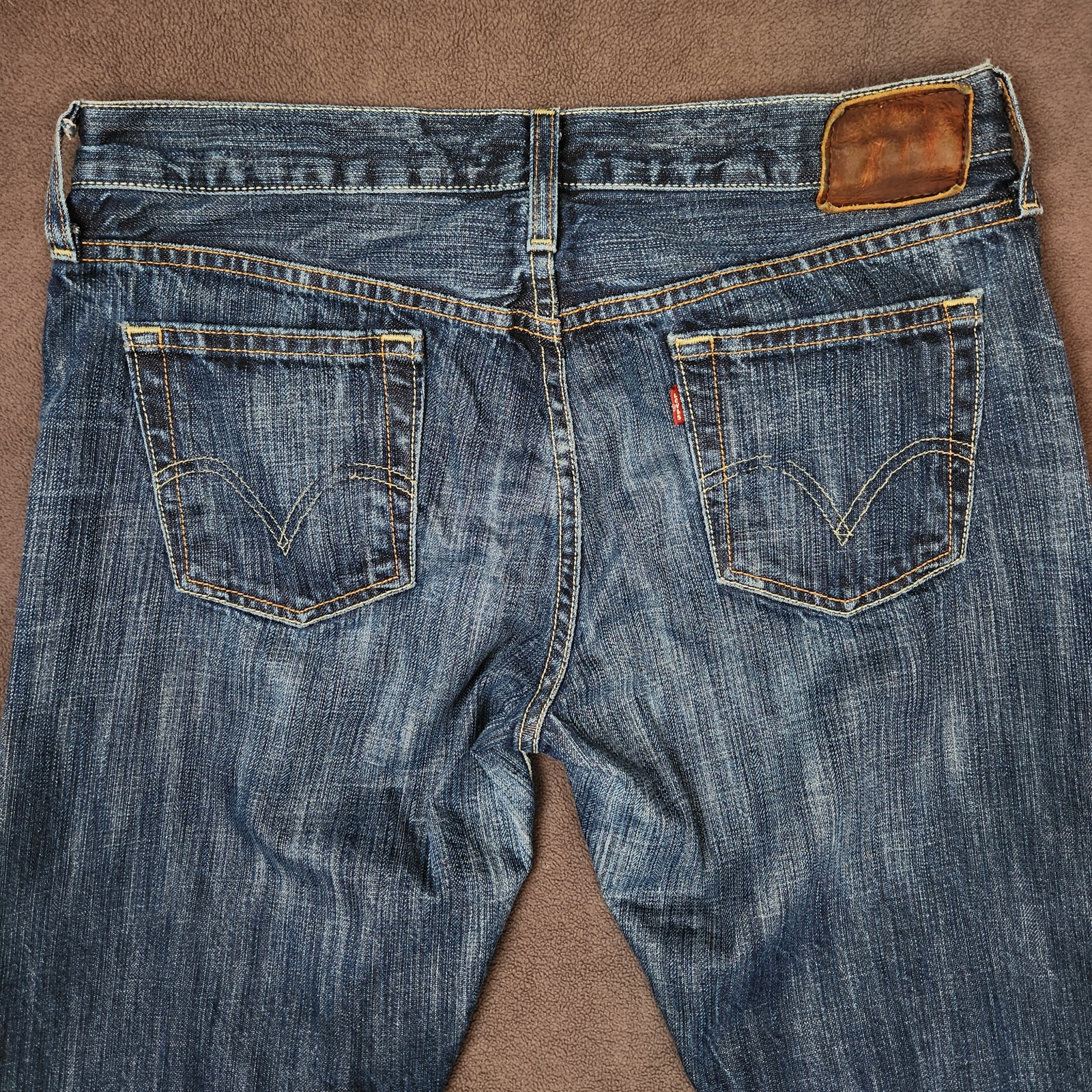 Levis 501 Jeans Mens 30×32 Blue Denim Capital E USA Made Button Fly Distressed