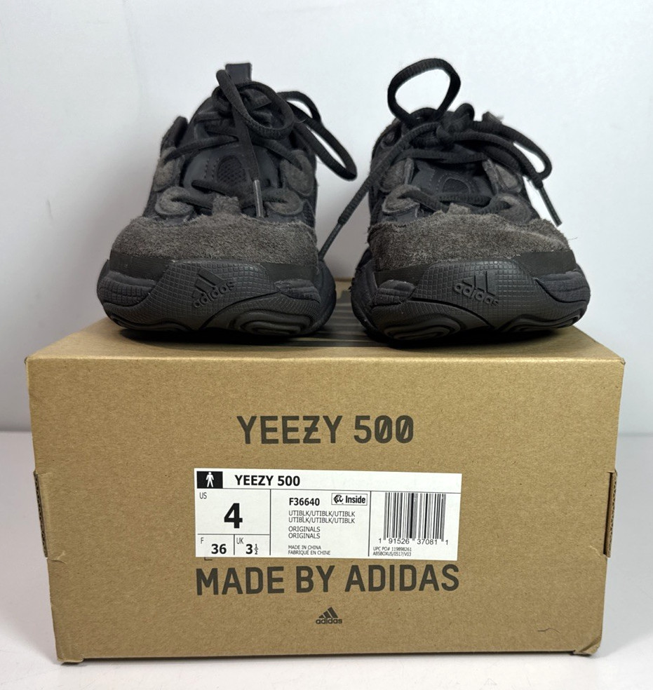 Pre Owned Size 4 – adidas Yeezy 500 Low Utility Black