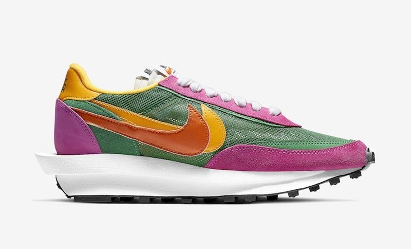 BV0073-301 Sacai x Nike LDV Waffle Pine Green Cushion Running Shoes Men’s Size