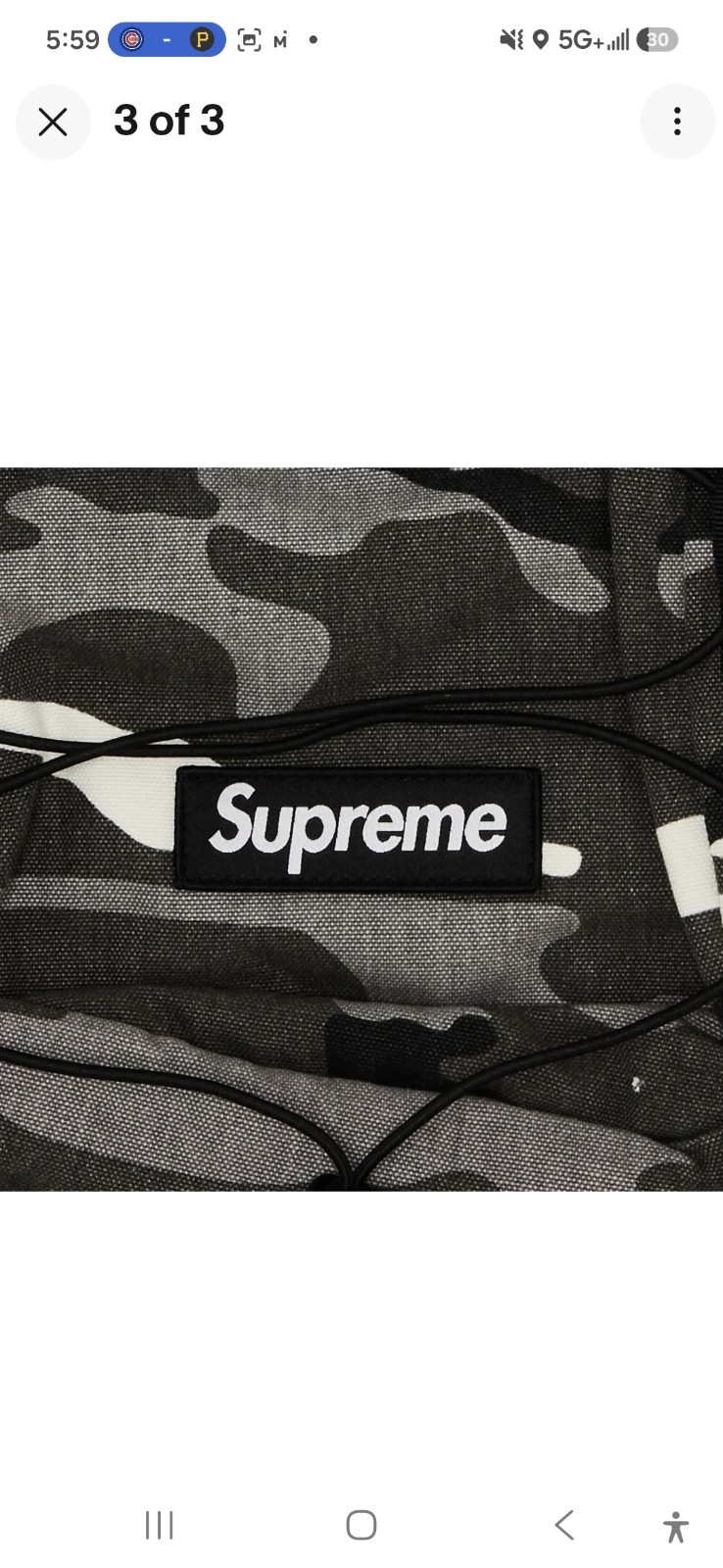 Supreme Cordura Snow Camo Backpack SS25